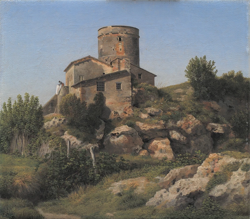 Un edificio a Tor di Quinto fuori Roma - 1815, Statens Museum for Kunst, Copenaghen